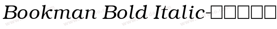 Bookman Bold Italic字体转换